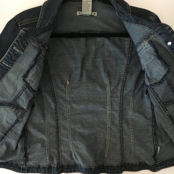 A.M.I. Blue Mediana Denim Jacket - Picture 4 of 11